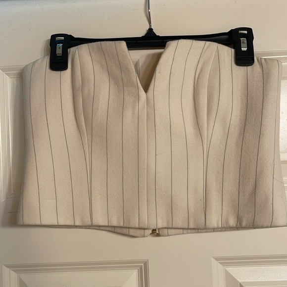 ZIMMERMANN Pinstripe Tube Top - Picture 2 of 10